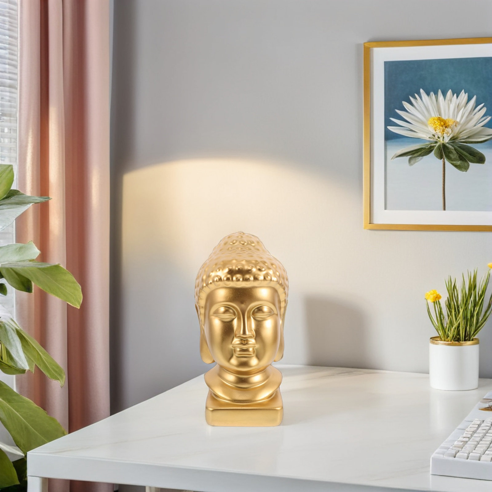 Resin Art Decor - Estatua de Buda de Resina, Escultura