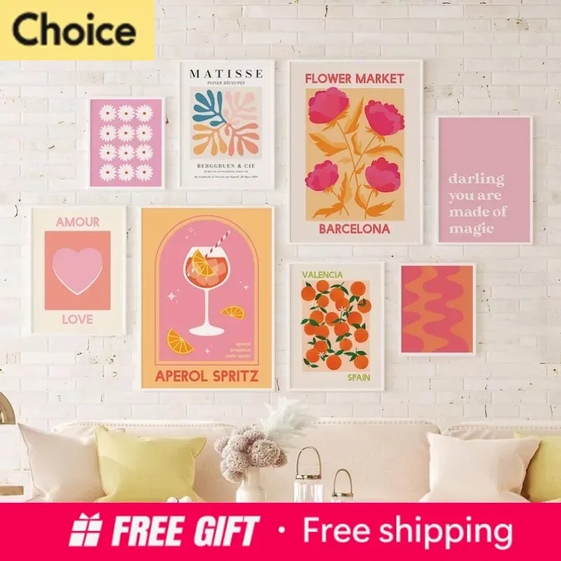 Resin Art Gallery - Póster 2026 Matisse Juice Fruit Rosa