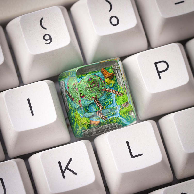 Resin Art Decor - Tecla de Resina con Diseño de
