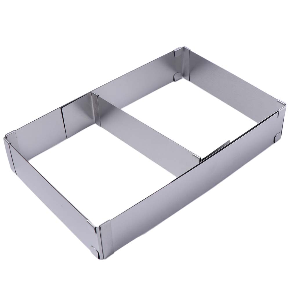 Tray Mold Rectangle - Anillo ajustable de acero inoxidable para