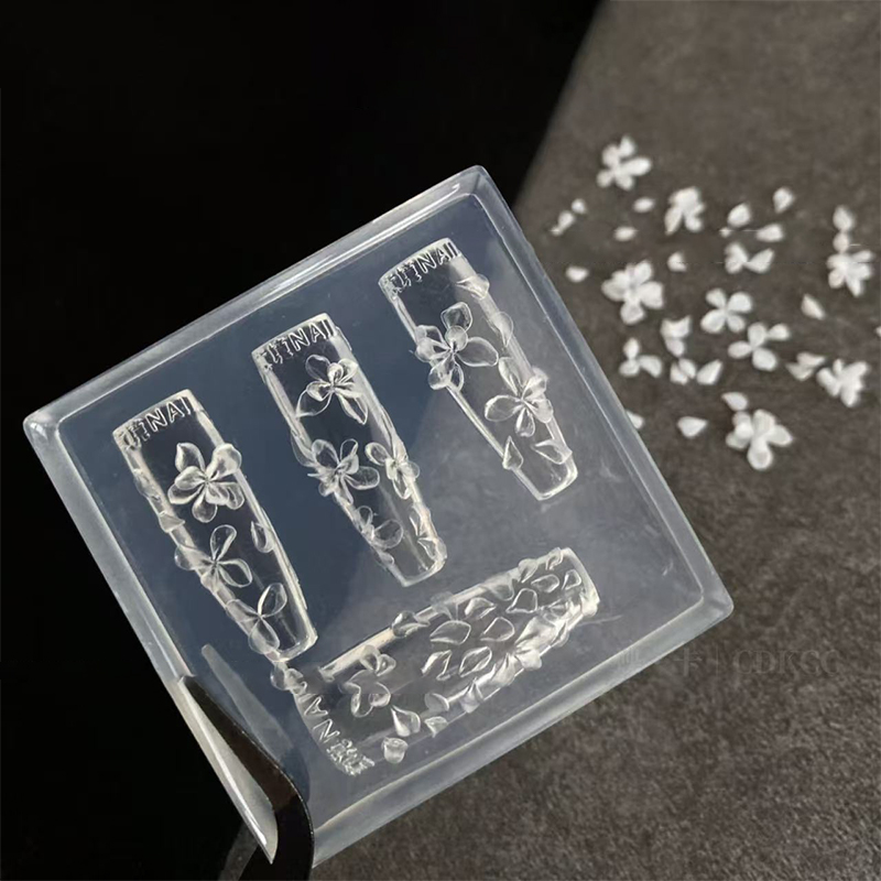 Resin Art Template - Molde de silicona 3D para uñas