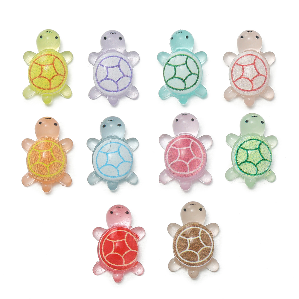 Resin Art Decor - 10 unids/lote Mini tortugas marinas de