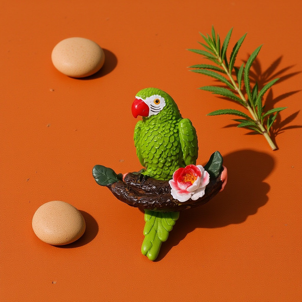Resin Art Decor - Papagayo de Resina de 17 Pulgadas,