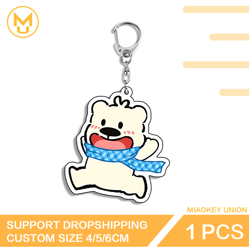 Lindo oso de carrera llamativo - Resin Art Design Keychain reseña y precio
