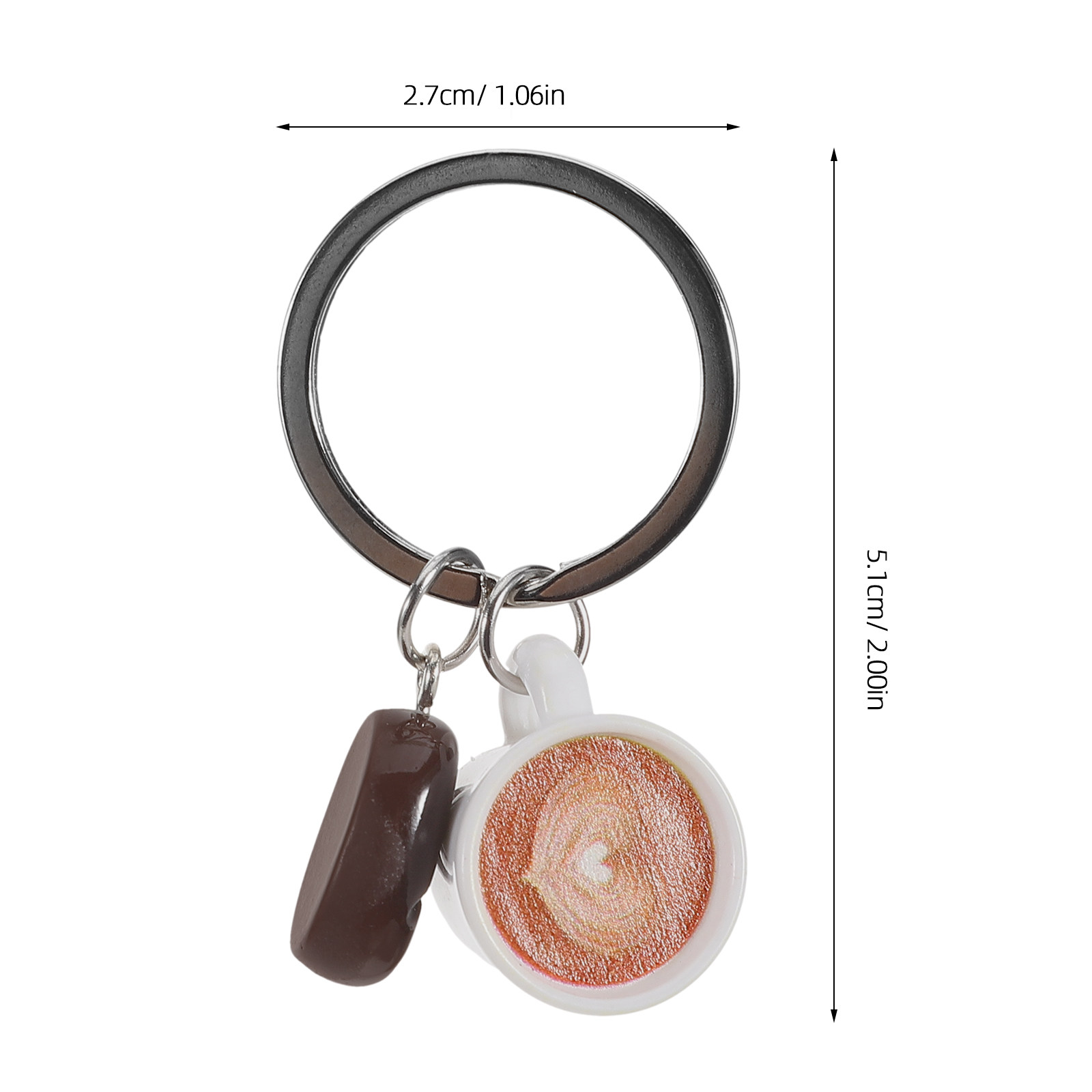 Llavero de Grano de Café con E - Resin Art Design Keychain reseña y precio