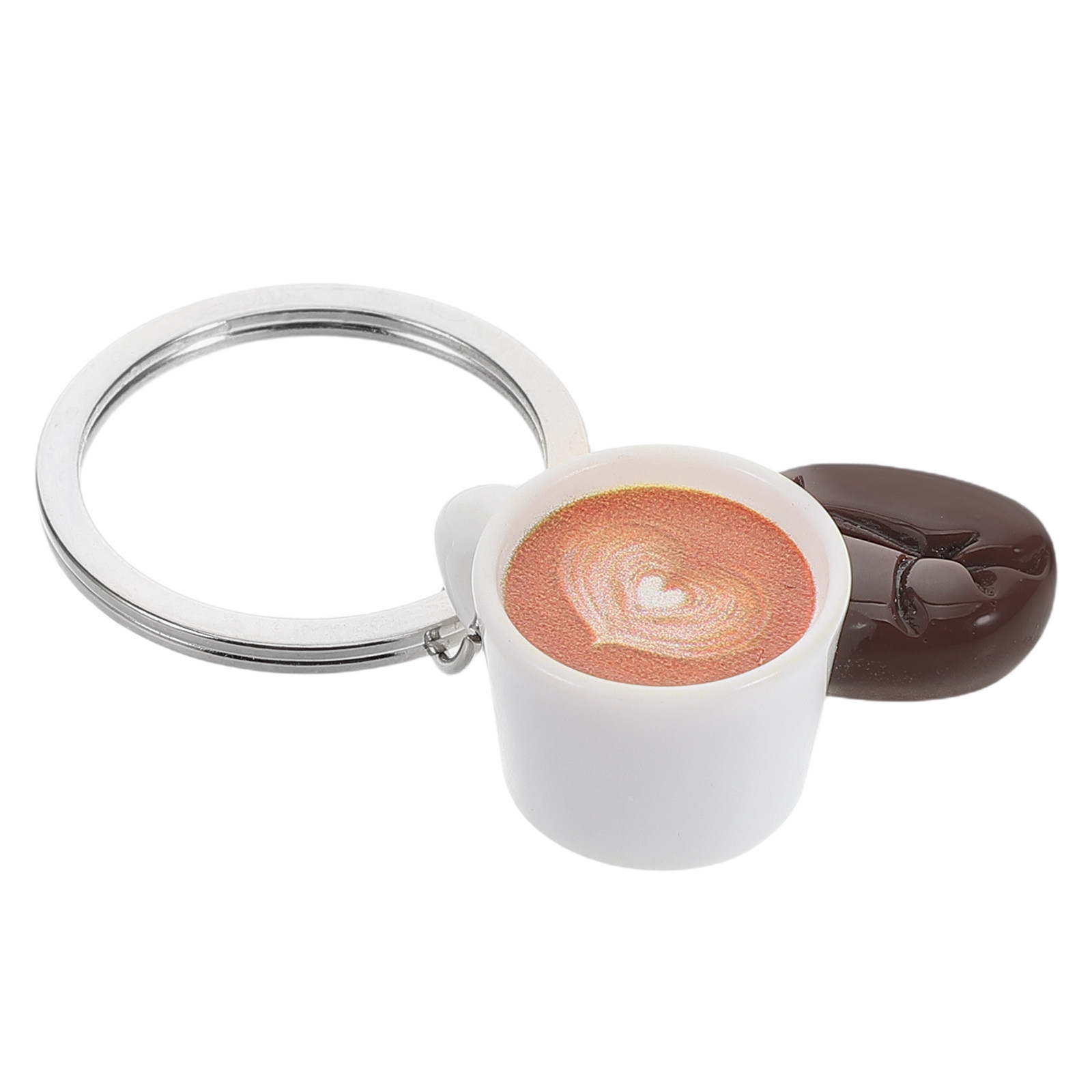 Llavero de Grano de Café con E - Resin Art Design Keychain reseña y precio