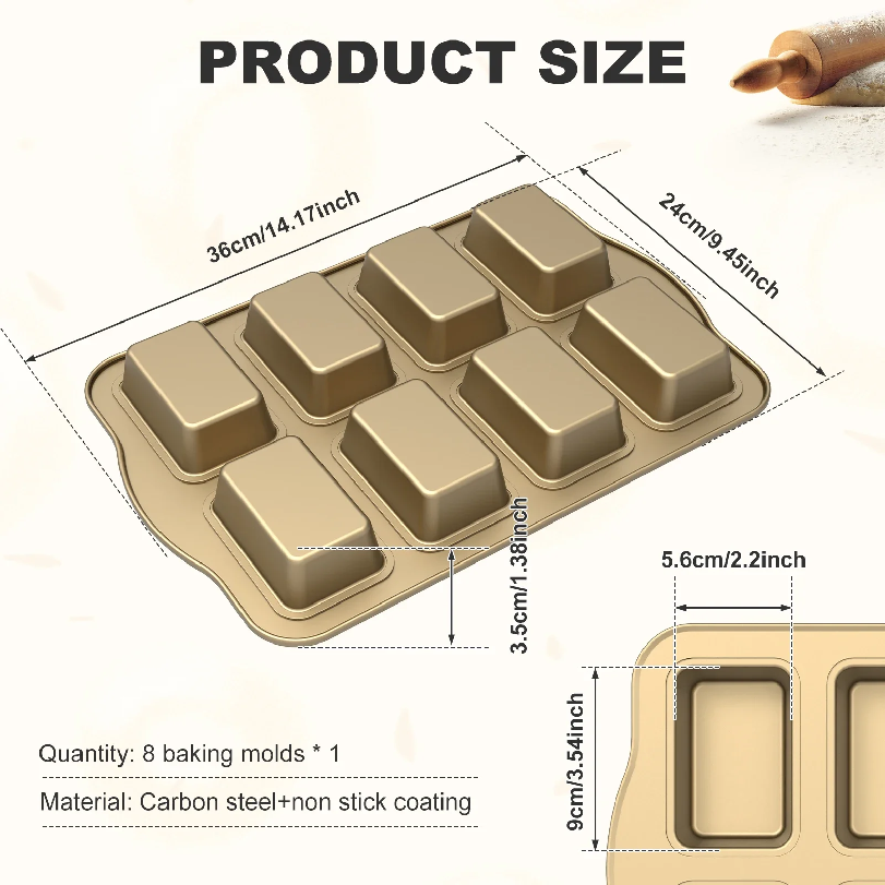 Moldes antiadherentes para cup - Tray Mold Rectangle reseña y precio