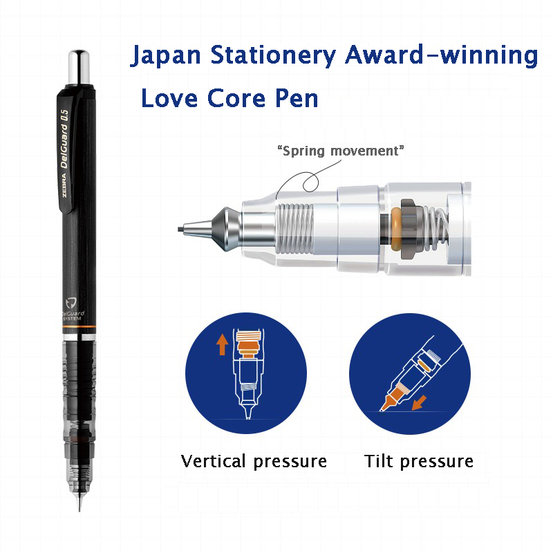 Lápiz mecánico ZEBRA DelGuard, - Zebra Pen Sarasa reseña y precio