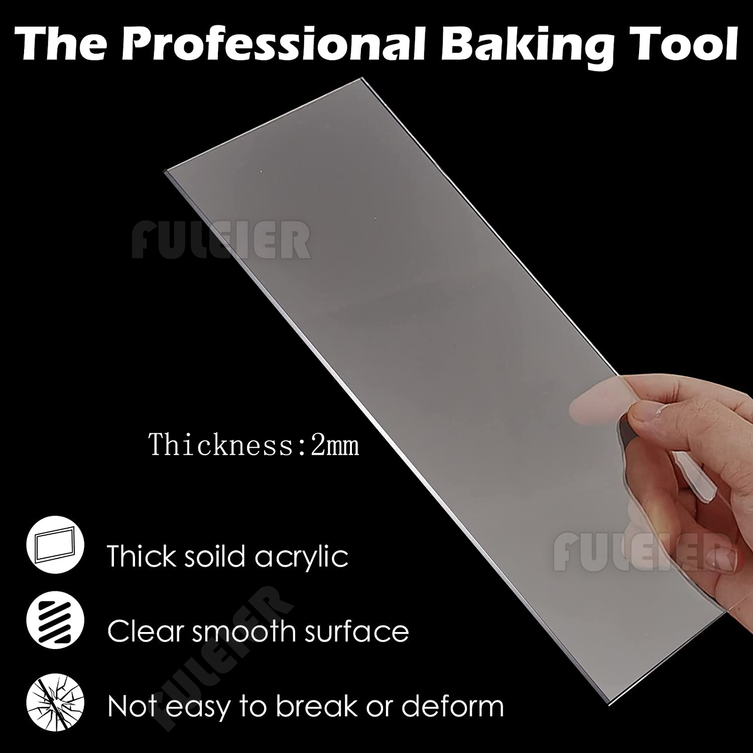 Raspador acrílico de crema par - Tray Mold Rectangle reseña y precio