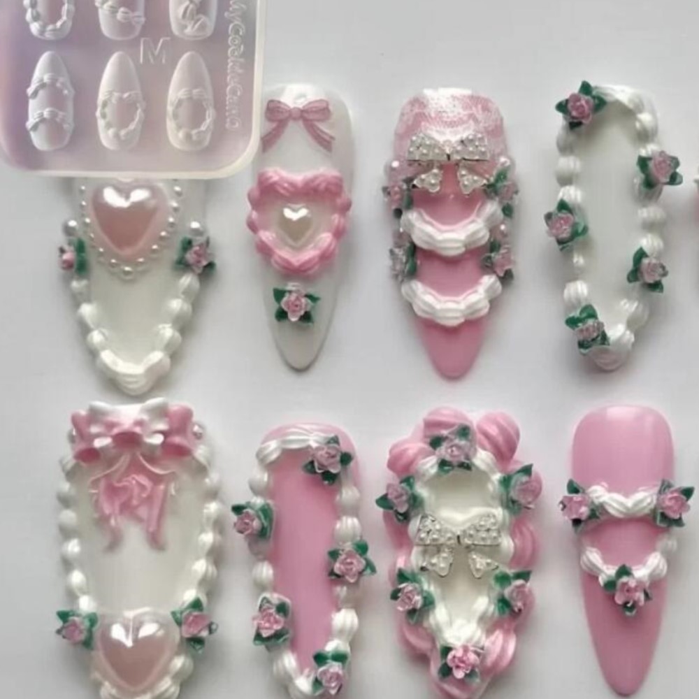 Molde de silicona para decorac - Resin Art Template reseña y precio