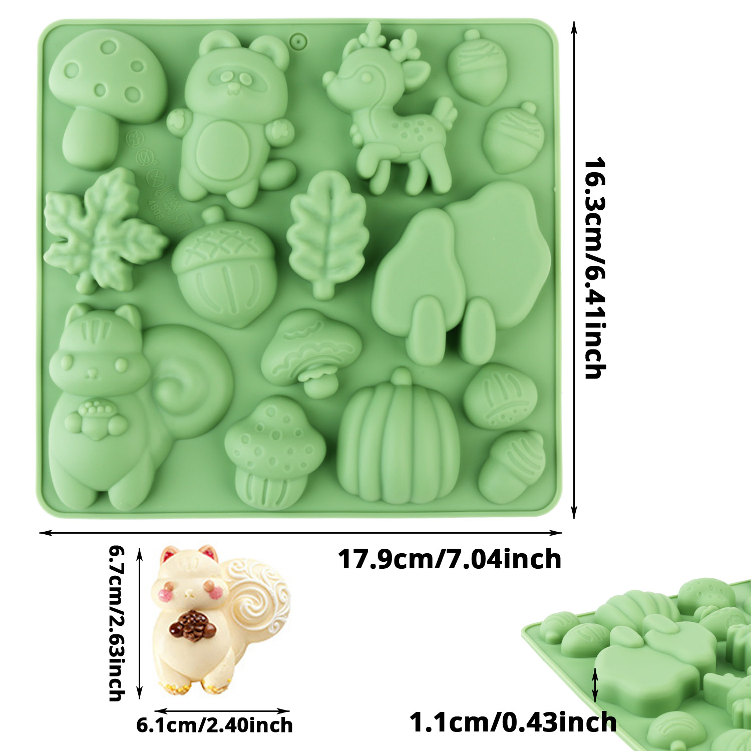 1 molde de silicona para paste - Resin Art Decor reseña y precio