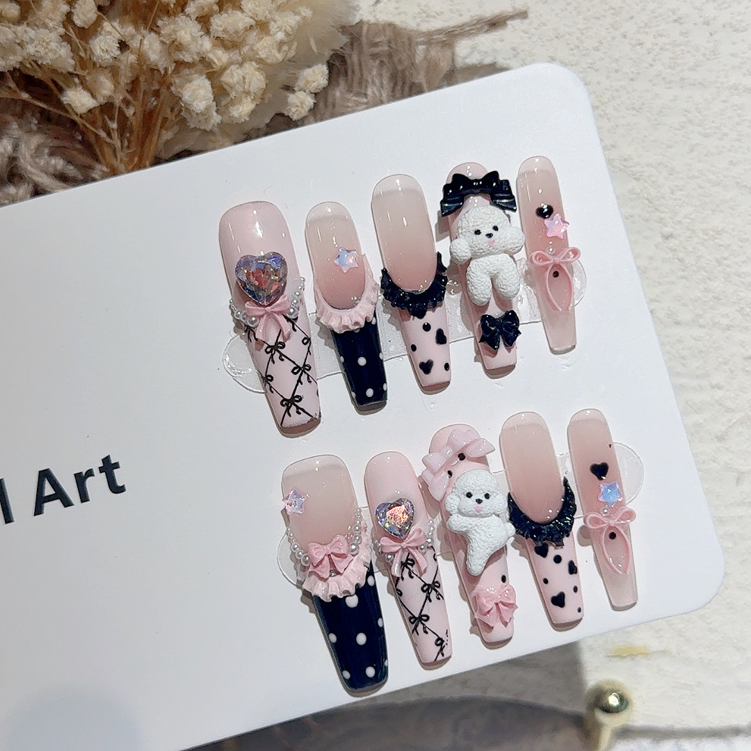 10 Uds. De uñas postizas de Ba - Resin Art Gift reseña y precio