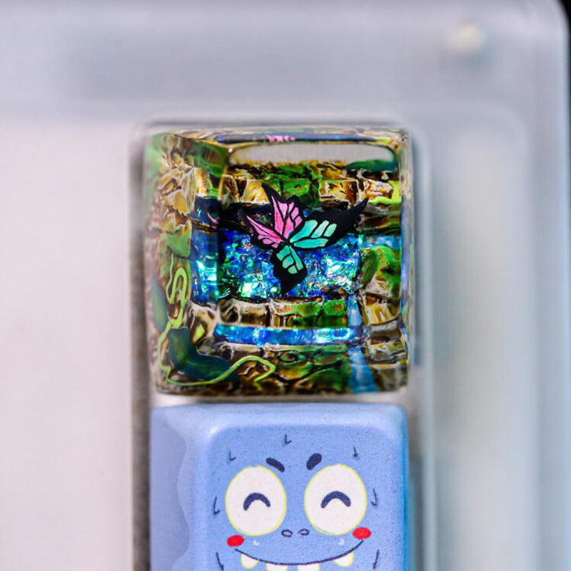 Tecla de resina con diseño de  - Resin Art Decor reseña y precio