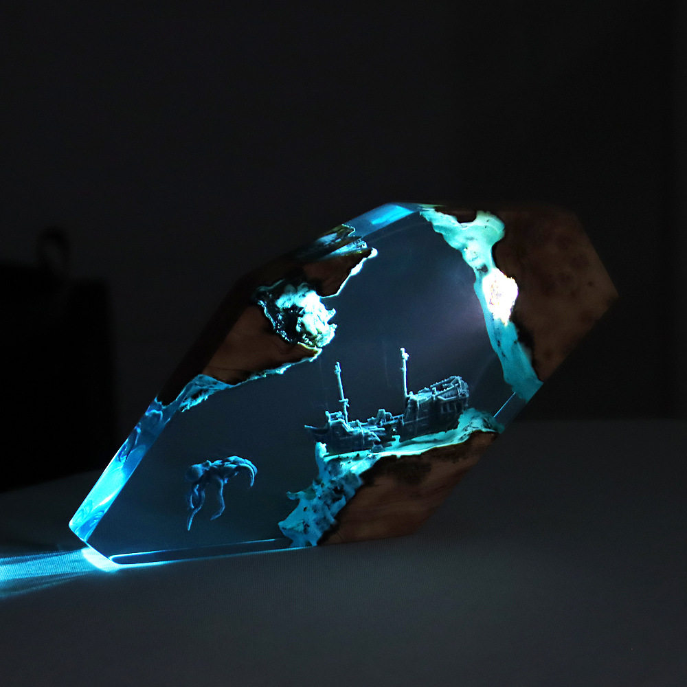 Adorno Luminoso Personalizado  - Resin Art Decor reseña y precio