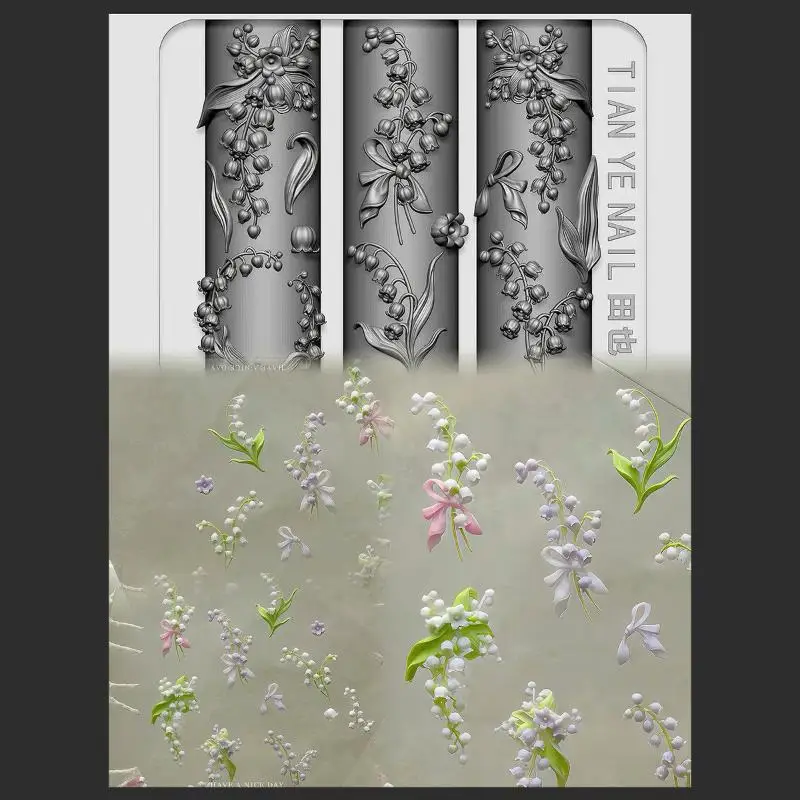 Serie de flores, molde para uñ - Resin Art Template reseña y precio